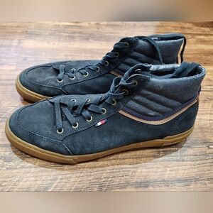 Stylish Black High-Top Sneakers